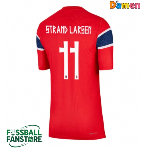 Norwegen Jorgen Strand Larsen #11 Replik Heimtrikot Damen WM 2026 Kurzarm